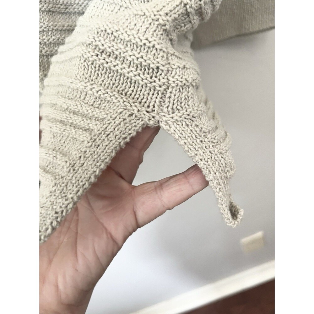 Free people beach cream oversized button up cardigan Sweater size medium Top - Picture 6 of 9